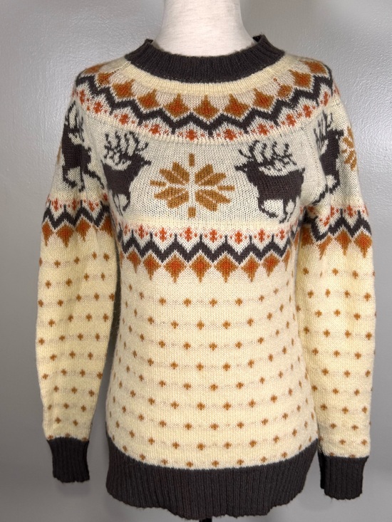 Kiel James Patrick Sweaters - Kiel James Patrick Sz XS Fair Isle Christmas Cookie Reindeer Cozy Cabin Sweater